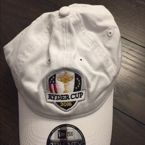 New Era 2018 White adjustable Ryder Cup hat.